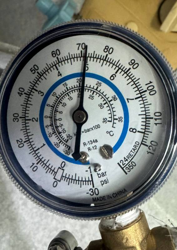 용인 동백동 누수탐지 - 에어컨 배관 압력 확인